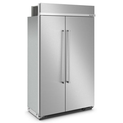 Kitchenaid KBSN708MPS 30 Cu. Ft. 48" Built-In Side-by-Side Refrigerator with PrintShield™ Finish