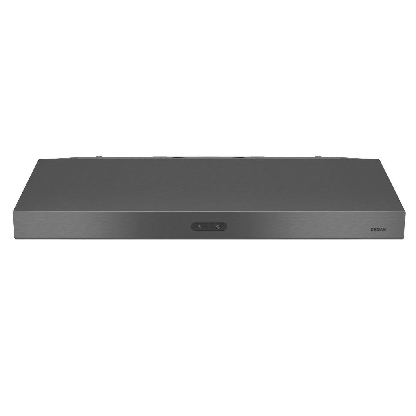 Broan® Glacier 36-Inch Convertible Under-Cabinet Range Hood, 375 Max Blower CFM, Black Stainless Steel