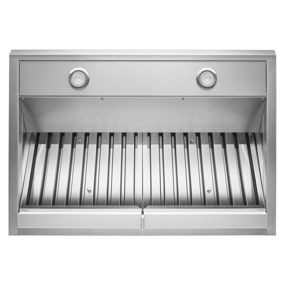 Kitchenaid KVWC906KSS 36" 585 or 1170 CFM Motor Class Commercial-Style Wall-Mount Canopy Range Hood