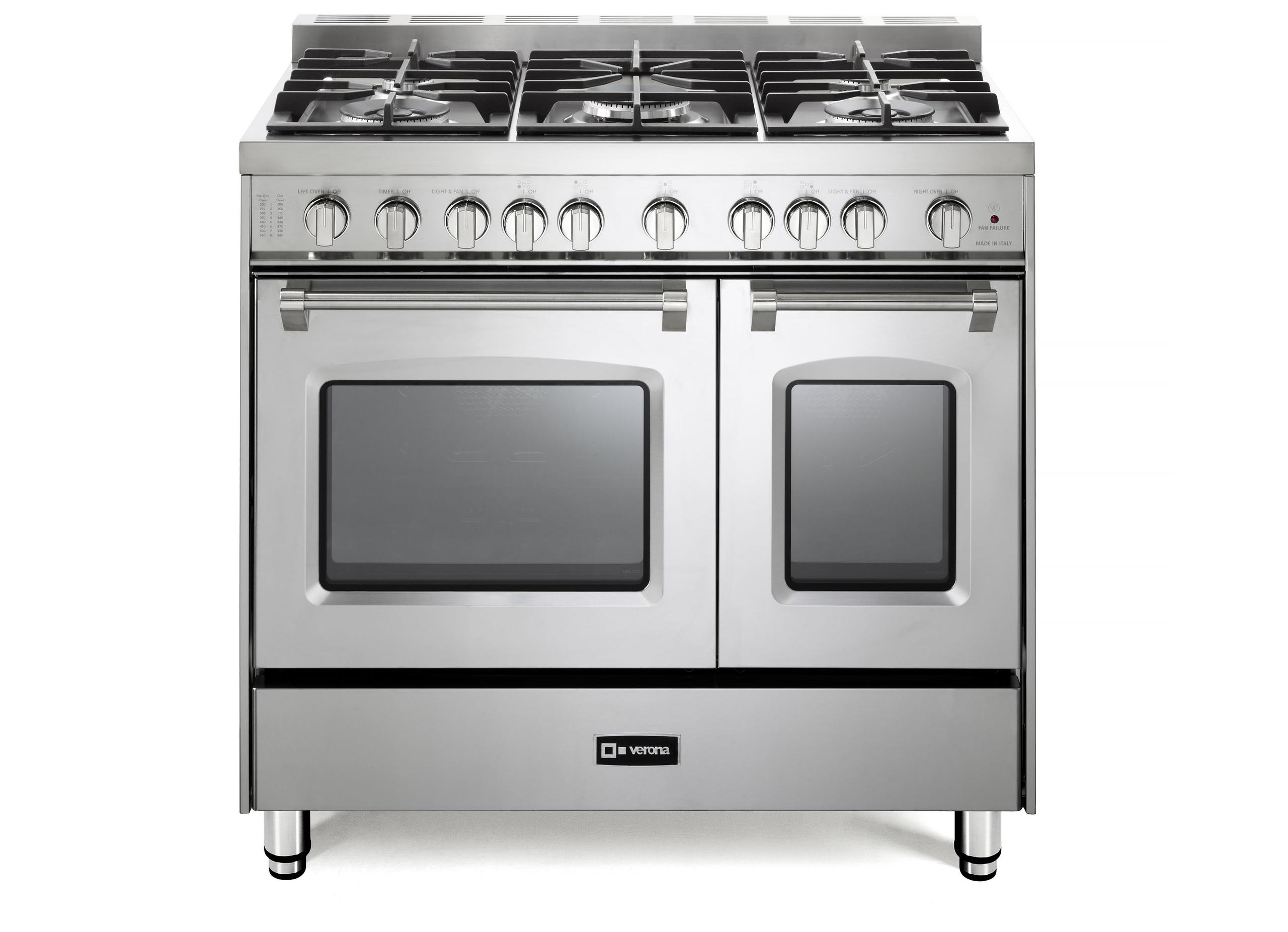 Prestige 36" Gas Double Oven Range - Stainless Steel