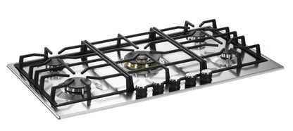 VDGCT536FSS Verona 36" Designer Gas Cooktop-Brass Burners SS