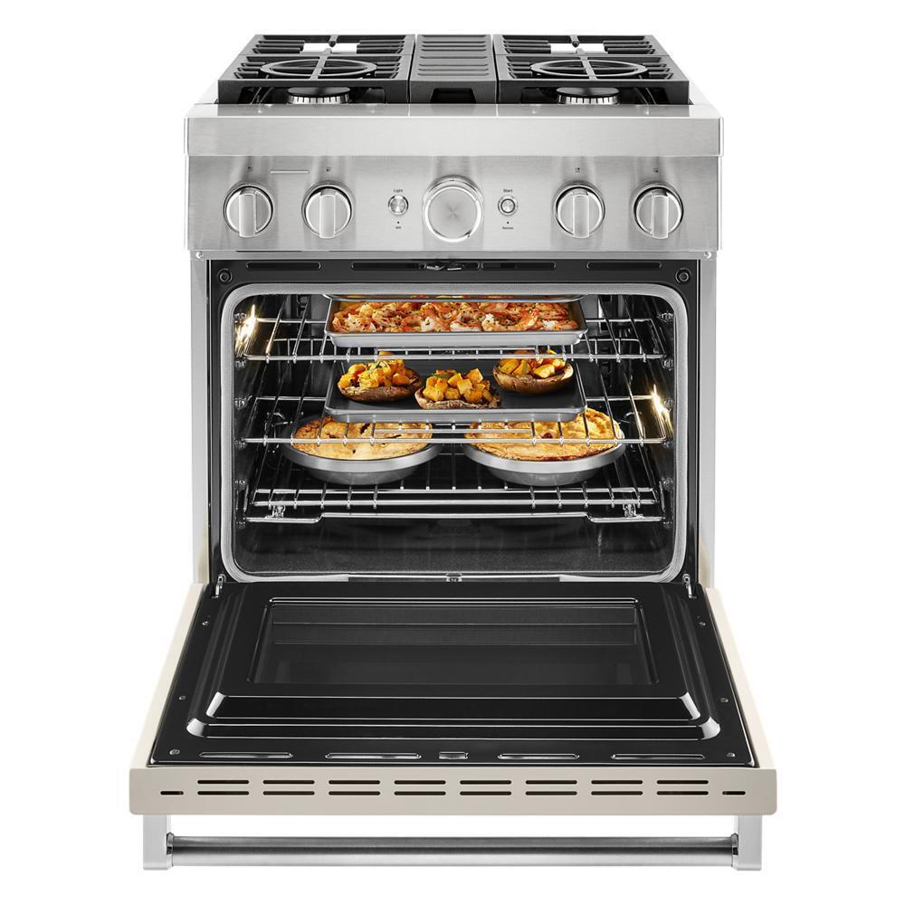 KitchenAid® 30'' Smart Commercial-Style Dual Fuel Range with 4 Burners