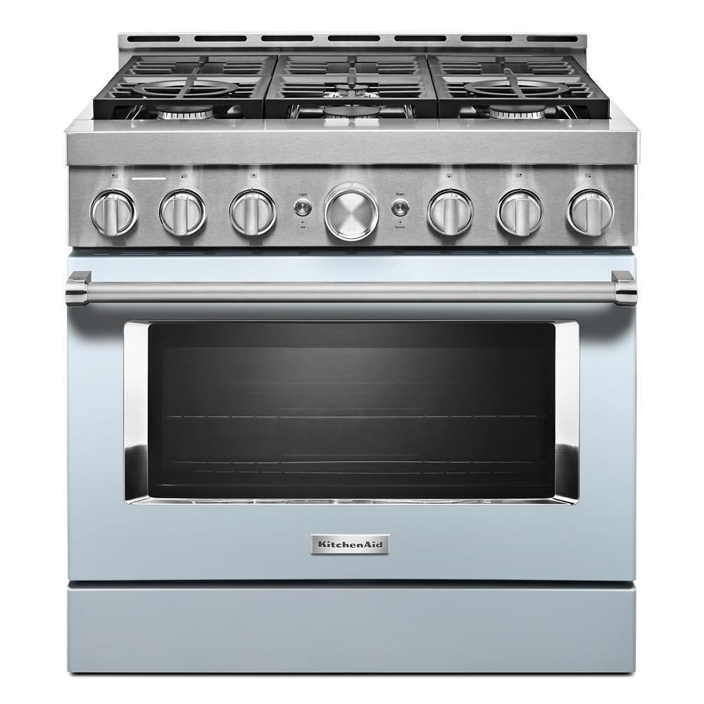 KFGC506JMB KitchenAid® 36'' Smart Commercial-Style Gas Range with 6 Burners