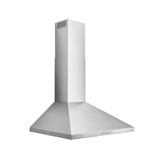 Broan® 24-Inch Convertible Wall-Mount Pyramidal Chimney Range Hood, 450 MAX CFM, Stainless Steel