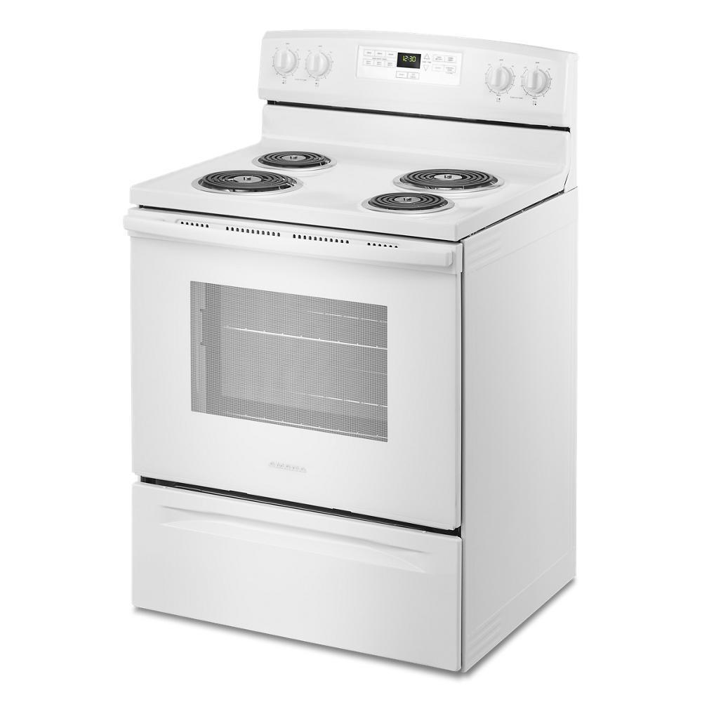 Amana ACR4303MFW 30-inch Amana® Electric Range with Bake Assist Temps