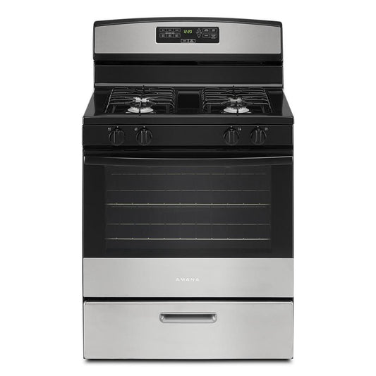 Amana AGR6303MMS 30-inch Gas Range with Bake Assist Temps