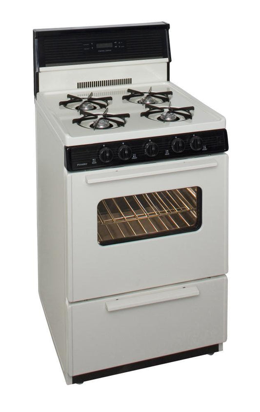 Premier SCK240TP0 24 in. Freestanding Gas Range in Biscuit
