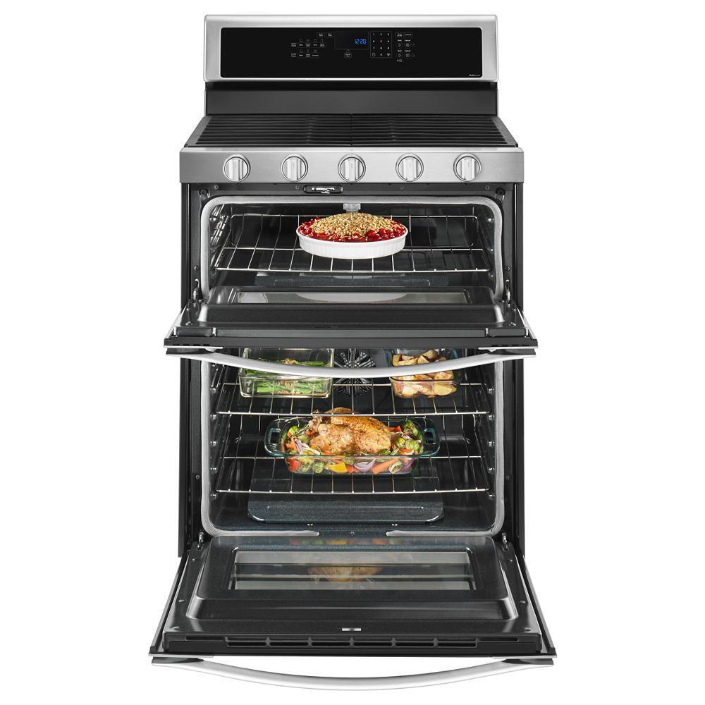 Whirlpool WGG745S0FS 6.0 Cu. Ft. Gas Double Oven Range with EZ-2-Lift™ Hinged Grates