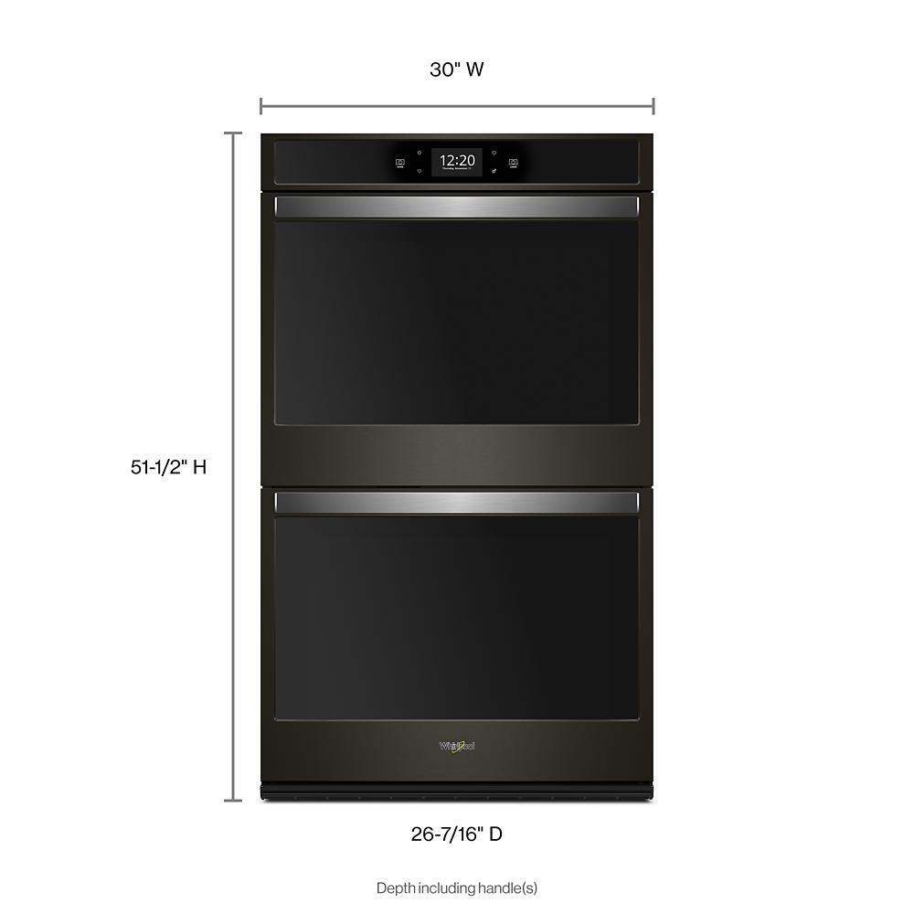 Whirlpool WOD77EC0HV 10.0 cu. ft. Smart Double Convection Wall Oven with Air Fry, when Connected