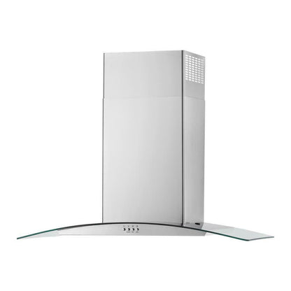 Whirlpool WVW51UC6LS 36" Curved Glass Wall Mount Range Hood