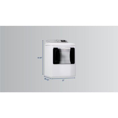 Maytag MED6230RHW Smart Top Load Electric Dryer with Extra Power Button - 7.4 cu. ft.