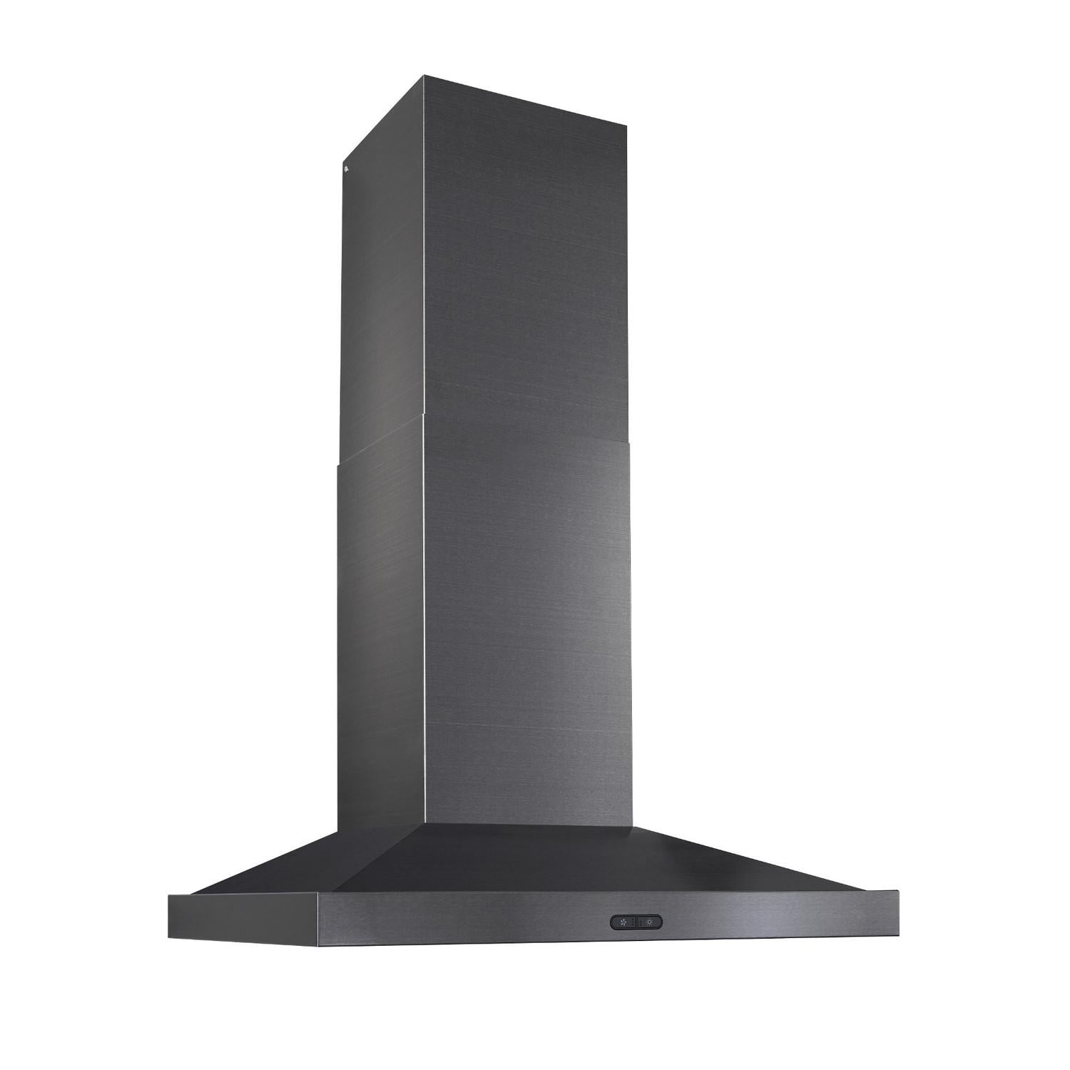 Broan EW5430BLS **DISCONTINUED** Broan® Elite EW54 Series 30-Inch Wall-Mount Range Hood, 600 Max Blower CFM, Black Stainless Steel