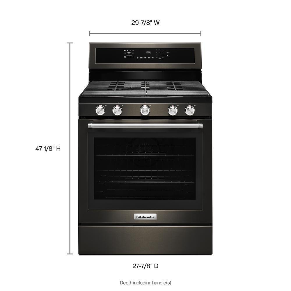 Kitchenaid 30-Inch 5-Burner Gas Convection Range