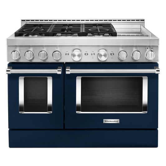 KFGC558JIB KitchenAid® 48'' Smart Commercial-Style Gas Range with Griddle