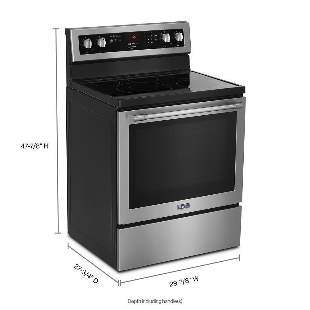 Maytag 30-Inch Wide Electric Range With True Convection And Power Preheat - 6.4 Cu. Ft.