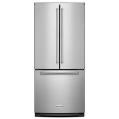 Kitchenaid 20 cu. Ft. 30-Inch Width Standard Depth French Door Refrigerator with Interior Dispense