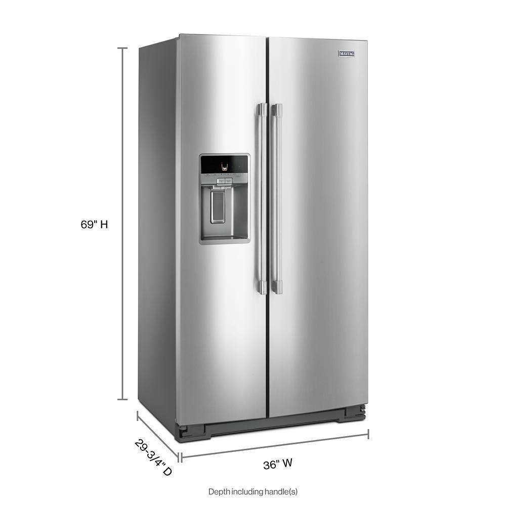 Maytag MSC21C6MFZ 36- Inch Wide Counter Depth Side-by-Side Refrigerator- 21 Cu. Ft.