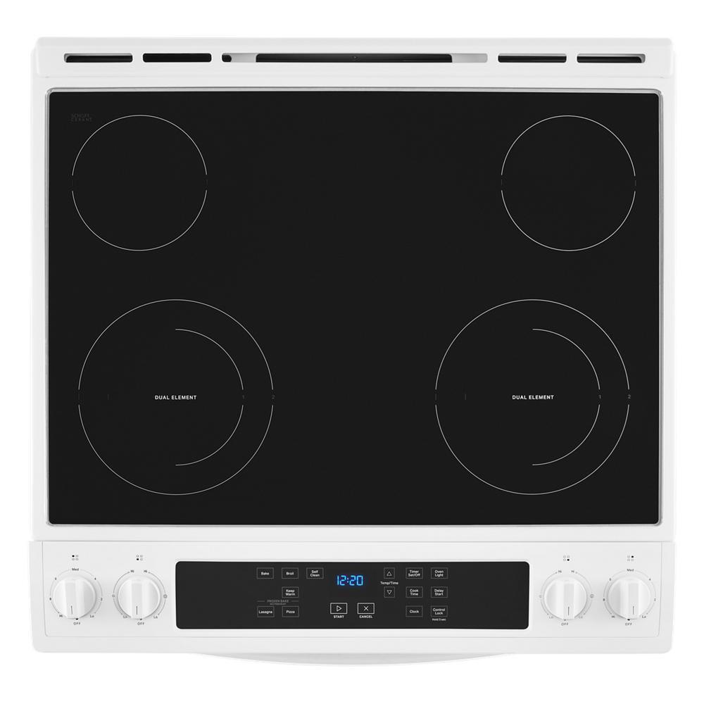 Whirlpool WEE515S0LW 4.8 Cu. Ft. Whirlpool® Electric Range with Frozen Bake™ Technology