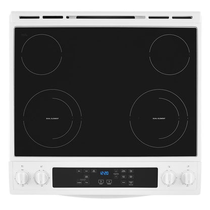 Whirlpool WEE515S0LW 4.8 Cu. Ft. Whirlpool® Electric Range with Frozen Bake™ Technology