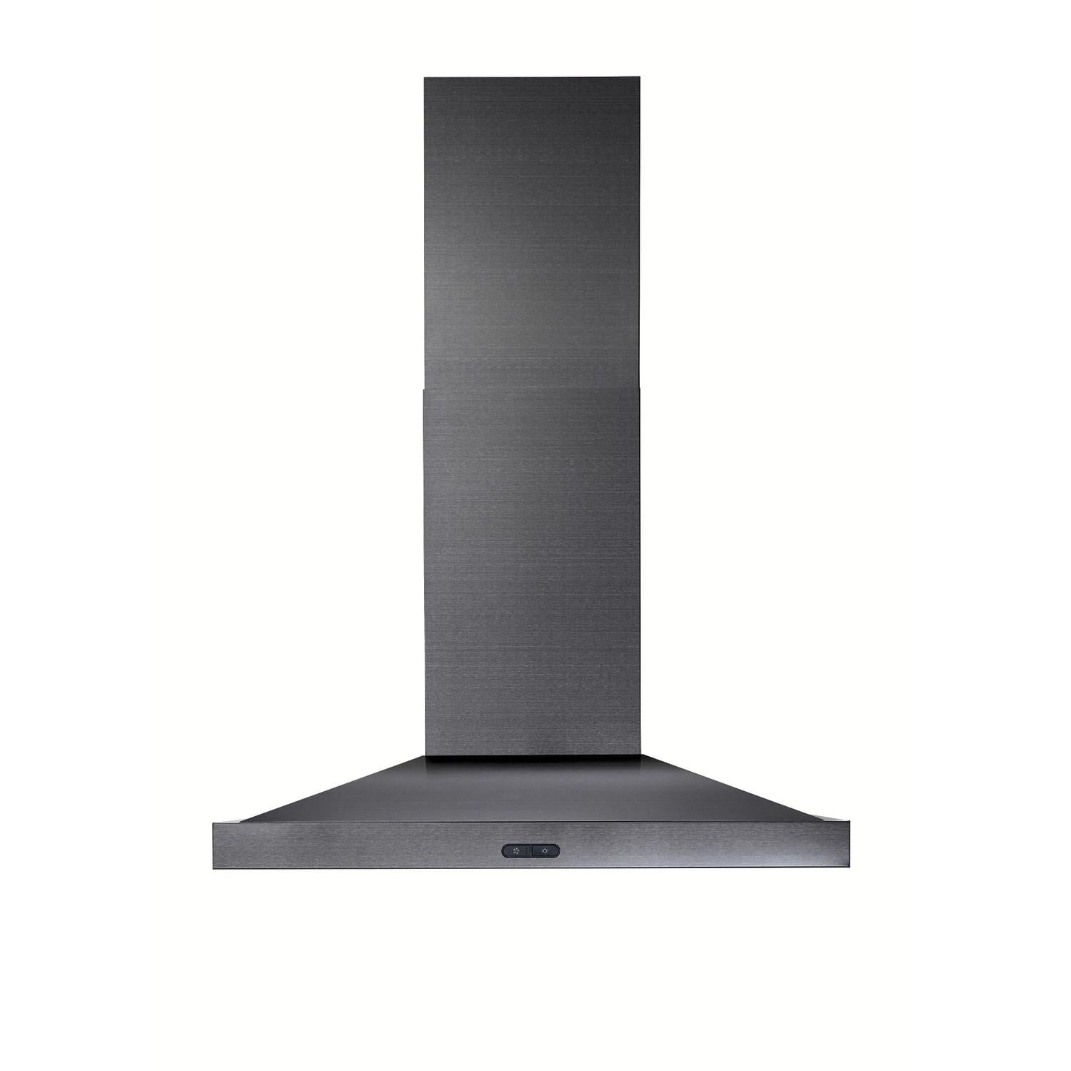 Broan EW5430BLS **DISCONTINUED** Broan® Elite EW54 Series 30-Inch Wall-Mount Range Hood, 600 Max Blower CFM, Black Stainless Steel