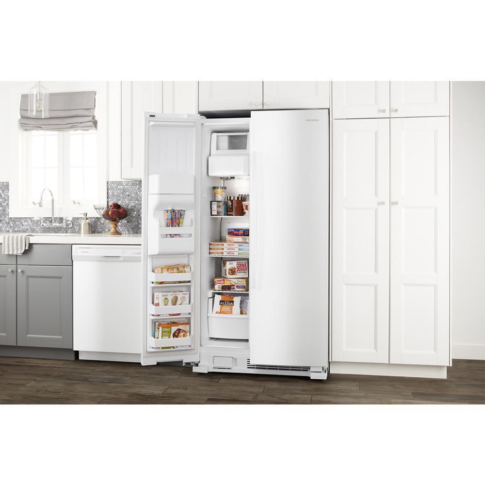 Amana ASI2575GRW 36-inch Side-by-Side Refrigerator with Dual Pad External Ice and Water Dispenser