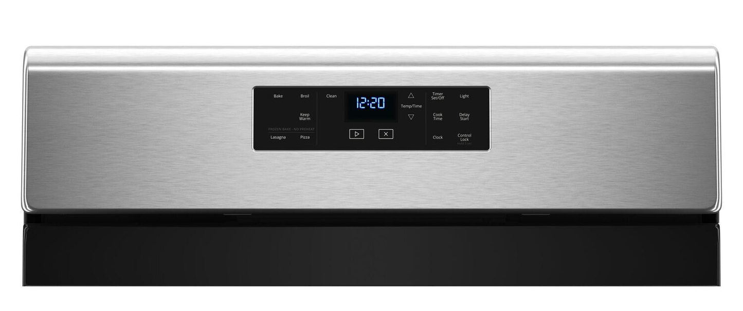 5.0 cu. ft. Freestanding Gas Range with Center Oval Burner Black-on-Stainless