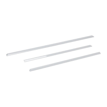 Whirlpool W10675027 30" Slide-in Range Trim Kit, White, with (1) 30" L trim piece, (2) 20" L trim pieces, and installation instructions
