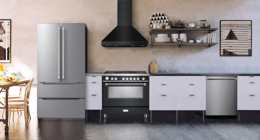 Verona VECHW36GE 36" Designer Chimney Wall Hood- 600 CFM - 4 Speeds