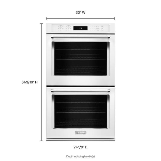 Kitchenaid 30" Double Wall Oven with Even-Heat™ True Convection