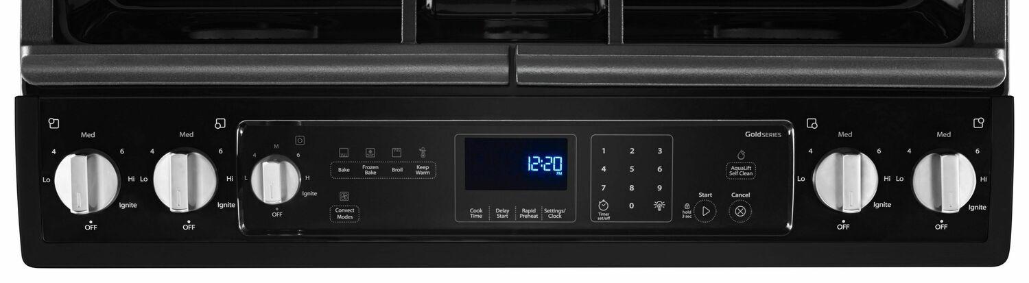 Whirlpool WEG745H0FE 5.8 Cu. Ft. Slide-In Gas Range with EZ-2-Lift™ Hinged Grates - Black Ice