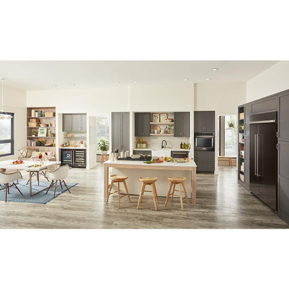 Kitchenaid KUWL314KBS 24" Undercounter Wine Cellar with Glass Door and Metal-Front Racks