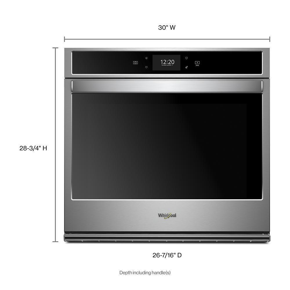 Whirlpool WOS72EC0HS 5.0 cu. ft. Smart Single Convection Wall Oven with Air Fry, when Connected