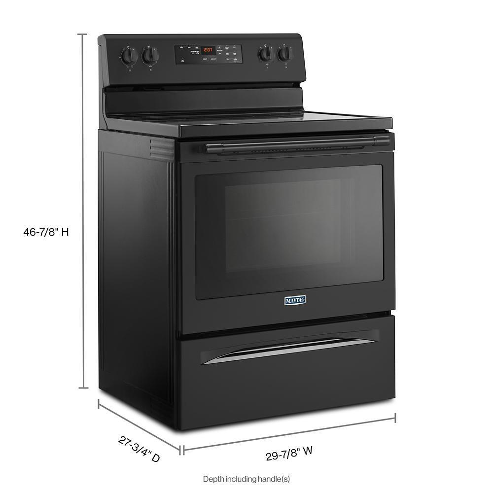 Maytag 30-Inch Wide Electric Range With Shatter-Resistant Cooktop - 5.3 Cu. Ft.