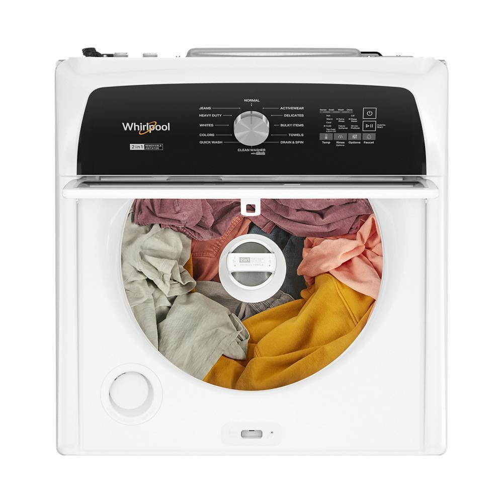 Whirlpool WTW5057LW 4.7-4.8 Cu. Ft. Top Load Washer with 2 in 1 Removable Agitator