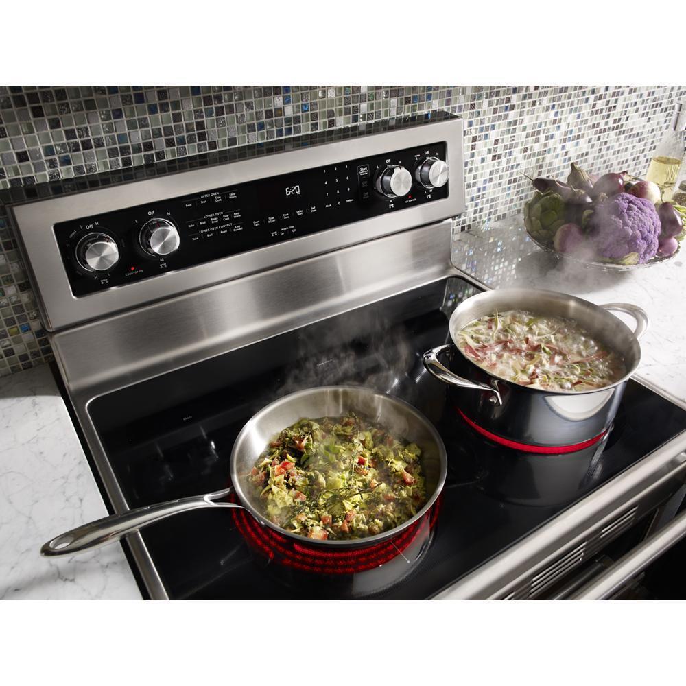 Kitchenaid 30-Inch 5 Burner Electric Double Oven Convection Range