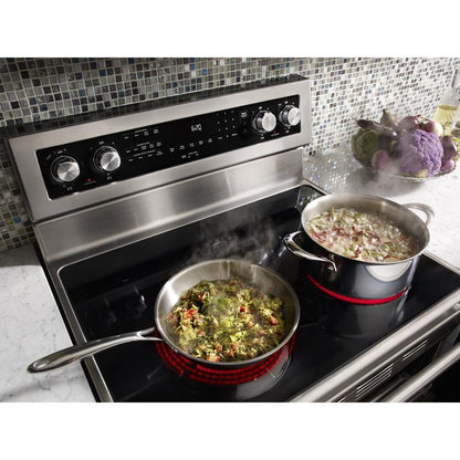 Kitchenaid KFED500ESS 30-Inch 5 Burner Electric Double Oven Convection Range
