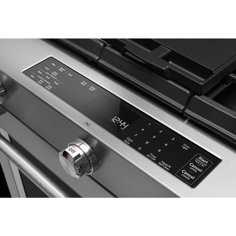 Kitchenaid 30-Inch 5-Burner Dual Fuel Convection Slide-In Range with Baking Drawer