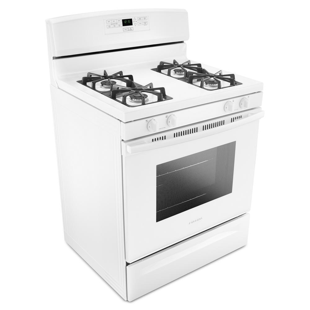 Amana AGR6303MMW 30-inch Gas Range with Bake Assist Temps