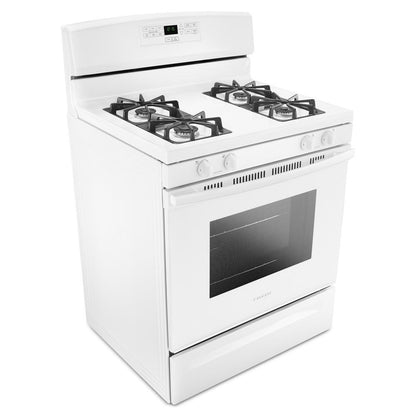 Amana AGR6303MMW 30-inch Gas Range with Bake Assist Temps