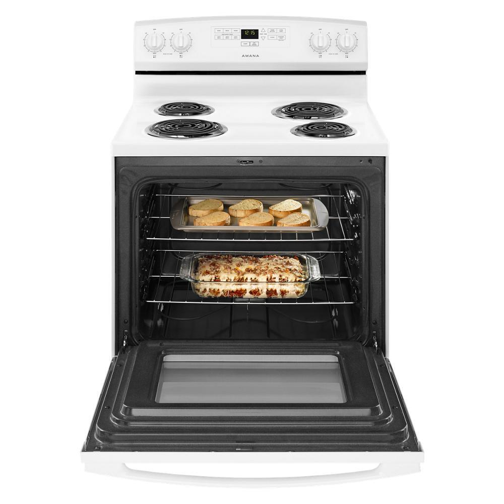 Amana ACR4303MFW 30-inch Amana® Electric Range with Bake Assist Temps