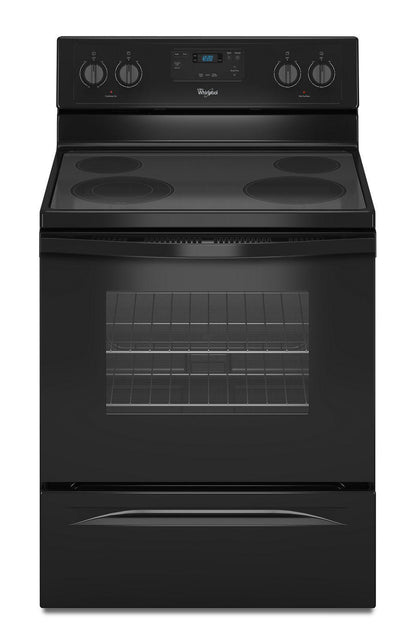 Whirlpool WFE320M0EB 4.8 Cu. Ft. Freestanding Electric Range with FlexHeat Dual Radiant Element Black