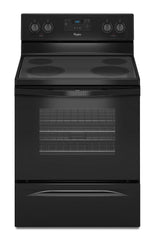 Whirlpool WFE320M0EB 4.8 Cu. Ft. Freestanding Electric Range with FlexHeat Dual Radiant Element Black