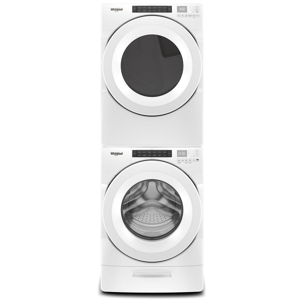 Whirlpool WED560LHW 7.4 cu.ft Front Load Long Vent Electric Dryer with Intuitive Controls