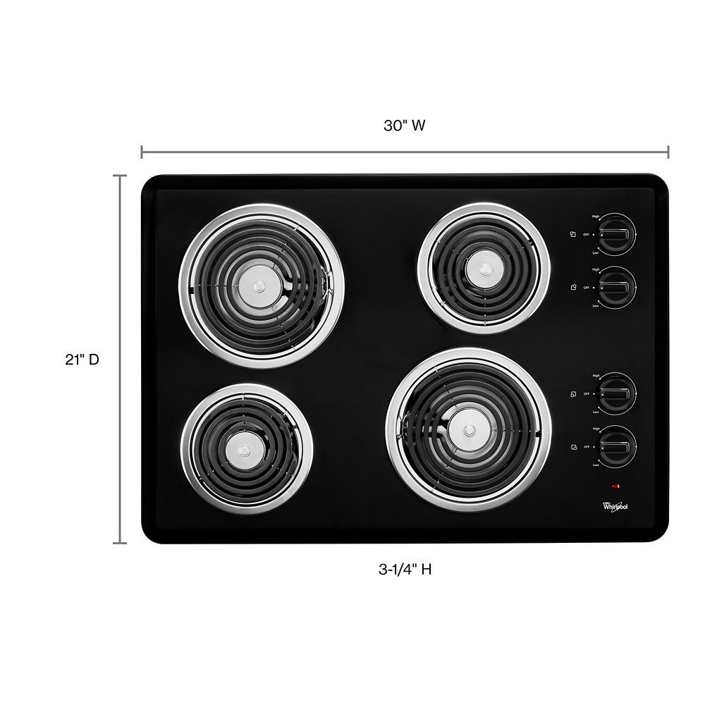 Whirlpool WCC31430AB 30" WHR COIL CT BLACK