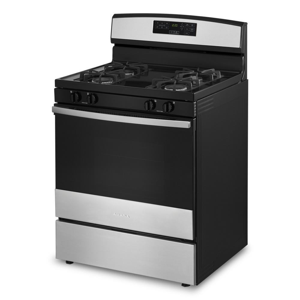 Amana AGR6603SMS 30-inch Gas Range with Self-Clean Option