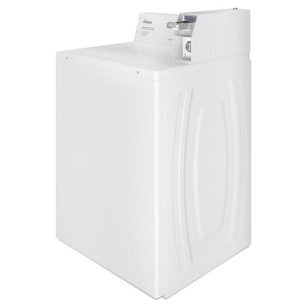 Whirlpool CAE2745FQ Commercial Top-Load Washer, Coin Slide