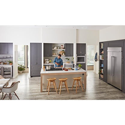 Kitchenaid KUWL314KSS 24" Undercounter Wine Cellar with Glass Door and Metal-Front Racks