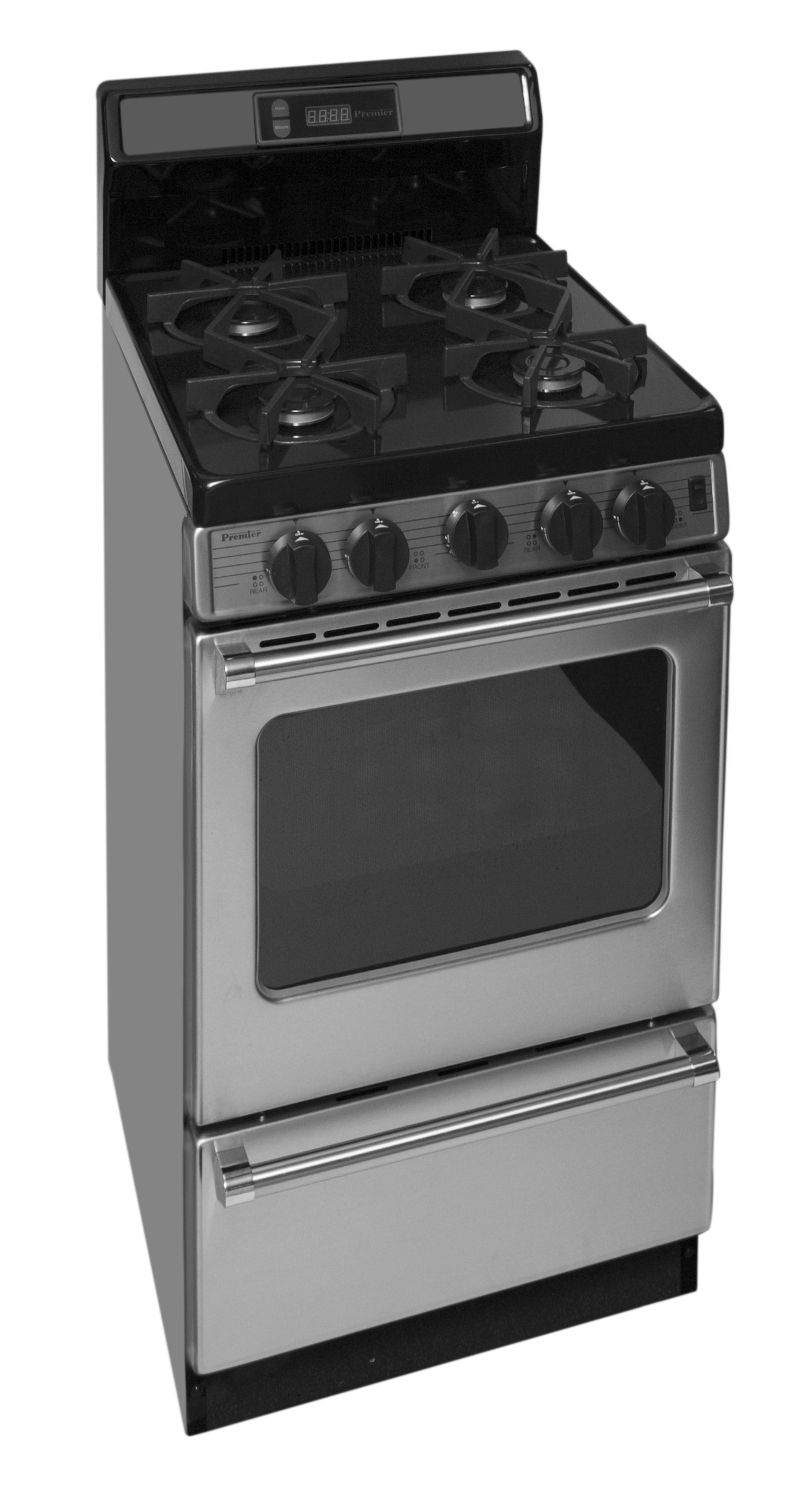 Premier P20S3502PS 20 in. ProSeries Freestanding Sealed Burner Gas Range in Stainless Steel