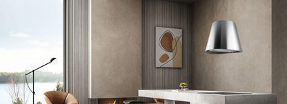 Elica EES320SS EASY Island Range Hood 20 1/4 wide - 350CFM