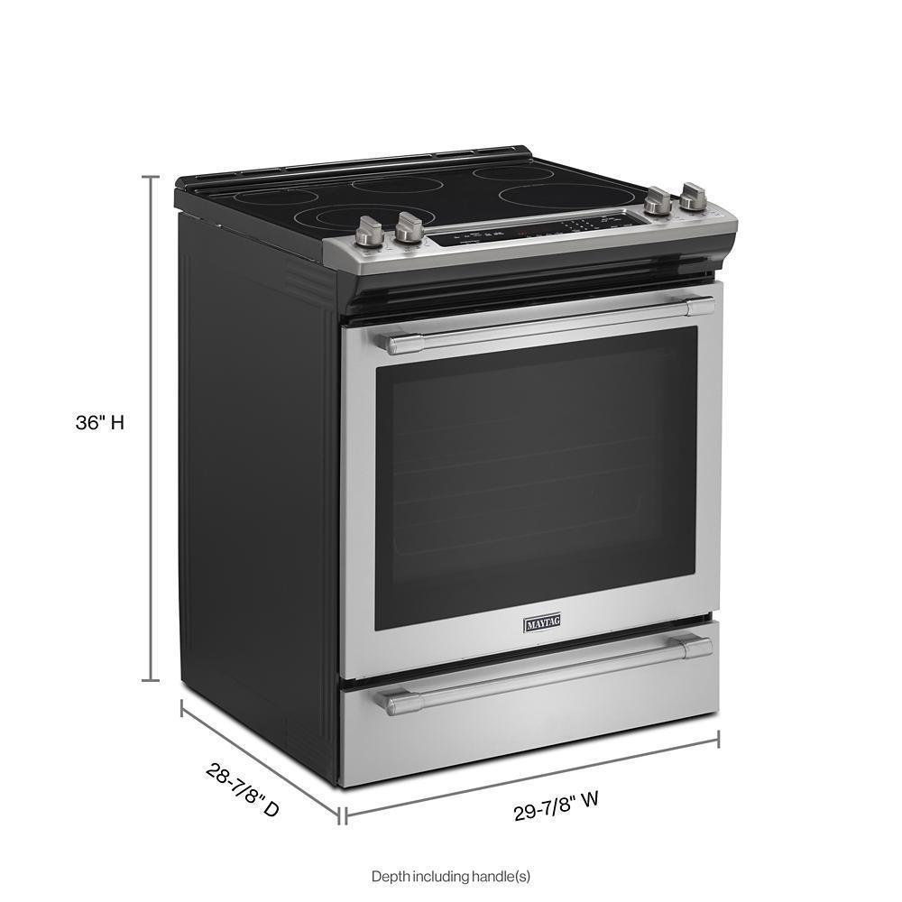 Maytag 30-Inch Wide Slide-In Electric Range With True Convection And Fit System - 6.4 Cu. Ft.